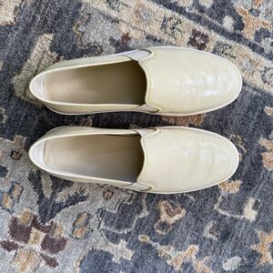 Vince Light Beige Slip-On Shoes